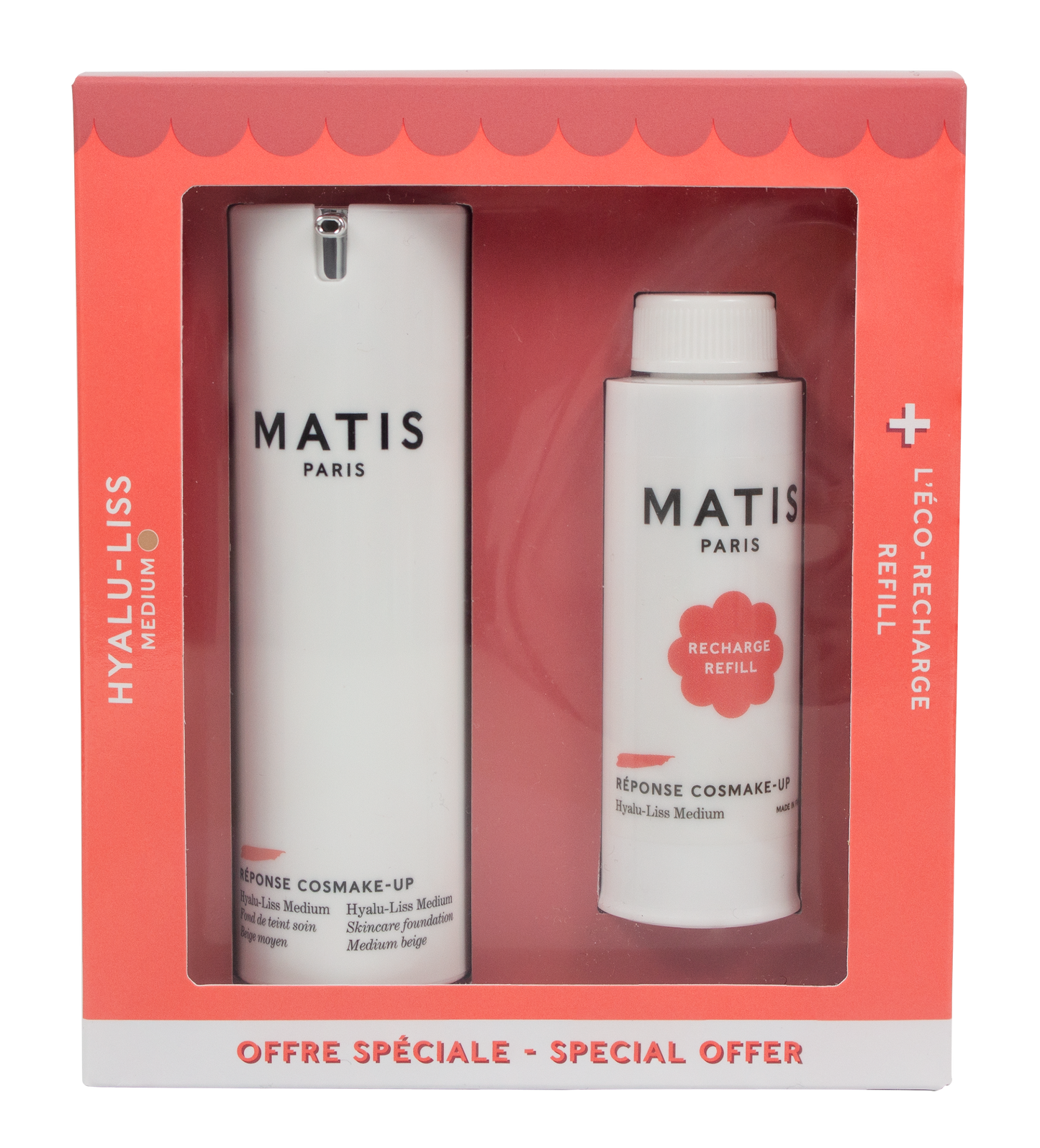 Réponse Cosmake-up REFILL HYALU-LISS MEDIUM REFILL - Skincare foundation - medium beige